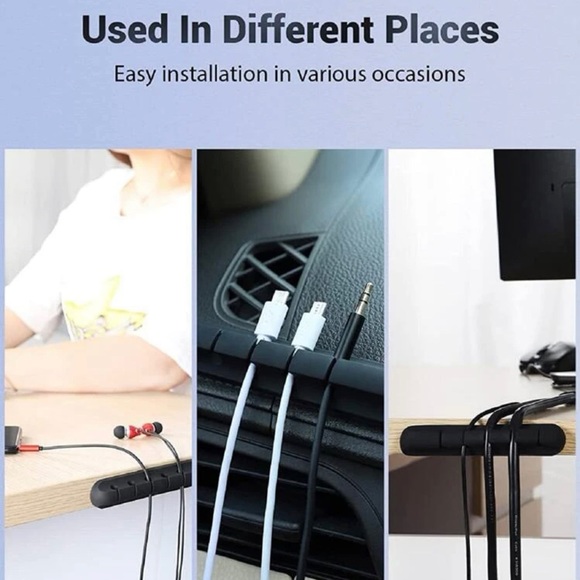 1 Pc Universal Desktop Data Cable Fixing Clip - Picture 5 of 5